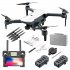 CG028 4K HD 16 Megapixel Aerial Drone With 5G Image Transmission GPS Positioning Foldable RC Quadcopter white Two batteries