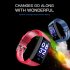CK28 Smart Bracelet 1 14 Color Screen Heart Rate Blood Pressure Real time Monitoring IP67 Waterproof black