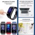 CK28 Smart Bracelet 1 14 Color Screen Heart Rate Blood Pressure Real time Monitoring IP67 Waterproof blue