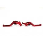 CNC Adjustable Motorcycle Handle Brake Clutch Levers for Honda MSX125 GROM 2PCS/Set red