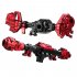 CNC Machined Aluminum Front Rear Portal Axle Housing Red Color for Traxxas TRX 4 Crawler red