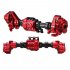 CNC Machined Aluminum Front Rear Portal Axle Housing Red Color for Traxxas TRX 4 Crawler red