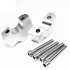 CNC Machining Handlebar Risers Bar Clamp Extend Adapter with Bolts for KAWASAKI VULCAN S VN650 15 19 silver