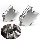 CNC Machining Handlebar Risers Bar Clamp Extend Adapter With Bolts for BMW F800GS 08-17 Silver