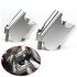 CNC Machining Handlebar Risers Bar Clamp Extend Adapter with Bolts for BMW F800R 15 17 Silver