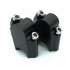 CNC Machining Handlebar Risers Bar Clamp Extend Adapter With Bolts for BMW F800GS 08 17 black