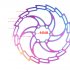 CNC Mountain Bike Cycling Brake Disc Floating Rotor 160 180 203mm Rotors MTb Bicycle Accessories Tools 160MM colorful hollow