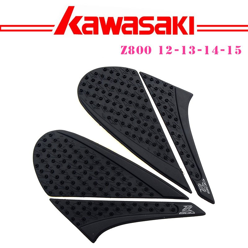 Motorcycle Tank Pad Protector Sticker Decal Tank Traction Pad with 3M Fit for Kawasaki Z800 12-13-14-15 