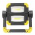 COB Butterfly Work Light Outdoor Floodlight LED Folding Construction Site Portable Handheld Work Light Black and yellow