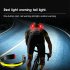 COB LED Rechargeable Headlamp With Warning Taillight Super Bright For Camping Climbing Hiking Fishing Night Reading Running grey with white tail light