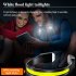 COB LED Rechargeable Headlamp With Warning Taillight Super Bright For Camping Climbing Hiking Fishing Night Reading Running grey with white tail light