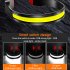 COB LED Rechargeable Headlamp With Warning Taillight Super Bright For Camping Climbing Hiking Fishing Night Reading Running grey with white tail light