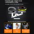 COB LED Rechargeable Headlamp With Warning Taillight Super Bright For Camping Climbing Hiking Fishing Night Reading Running grey with white tail light