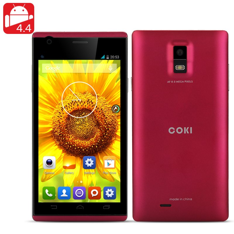 COKI W528T Quad Core Mobile Phone (Red)