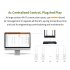 COMFAST CF EW71 Outdoor Weatherproof 27dbm Wireless Wifi Router AP Repeater 2 4G External Antenna Wifi Base Station UK plug