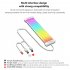 COOLMOON ARGB LED Strip Light Fits 8PIN 24PIN Power Cables DIY Lamp Bar Light Strip C200EX Black