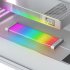 COOLMOON ARGB LED Strip Light Fits 8PIN 24PIN Power Cables DIY Lamp Bar Light Strip C200EX Black
