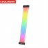 COOLMOON ARGB LED Strip Light Fits 8PIN 24PIN Power Cables DIY Lamp Bar Light Strip C200EX Black