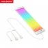 COOLMOON ARGB LED Strip Light Fits 8PIN 24PIN Power Cables DIY Lamp Bar Light Strip C200EX Black