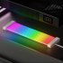 COOLMOON ARGB LED Strip Light Fits 8PIN 24PIN Power Cables DIY Lamp Bar Light Strip C200EX Black