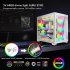 COOLMOON ARGB LED Strip Light Fits 8PIN 24PIN Power Cables DIY Lamp Bar Light Strip C200EX Black