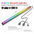 COOLMOON ARGB LED Strip Light With 5V 3Pin Small 4Pin Header Changing Light Speed DIY Lamp Bar Light Strip For PC Computer Case Chassis black