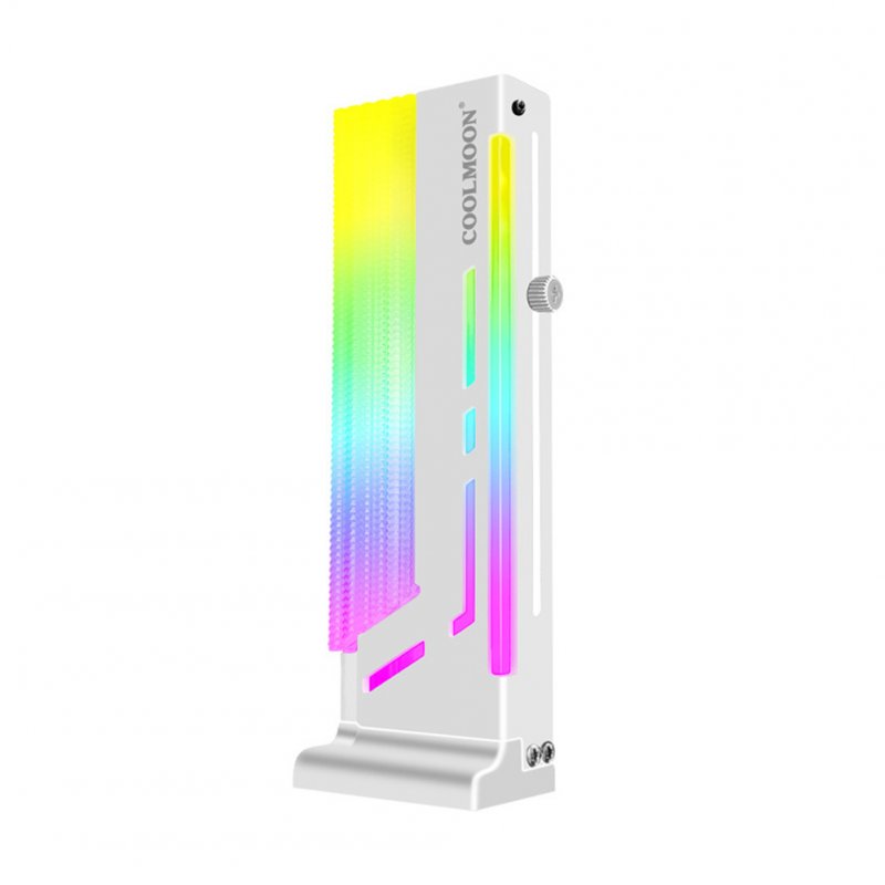COOLMOON GH2 Graphics Card Bracket Vertical Supporting Computer Accessory Graphics Card Brace Holder With ARGB Lights White