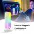 COOLMOON GH2 Graphics Card Bracket Vertical Supporting Computer Accessory Graphics Card Brace Holder With ARGB Lights White