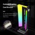 COOLMOON GH2 Graphics Card Bracket Vertical Supporting Computer Accessory Graphics Card Brace Holder With ARGB Lights White