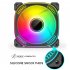 COOLMOON TY1 CPU Case Fan 120mm ARGB Case Cooler Fan 6PIN 5V ARGB Fans PC Case Cooling Mute Ventilador black forward