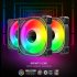 COOLMOON TY1 CPU Case Fan 120mm ARGB Case Cooler Fan 6PIN 5V ARGB Fans PC Case Cooling Mute Ventilador black forward