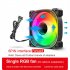 COOLMOON TY1 CPU Case Fan 120mm ARGB Case Cooler Fan 6PIN 5V ARGB Fans PC Case Cooling Mute Ventilador black forward