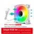 COOLMOON TY1 CPU Case Fan 120mm ARGB Case Cooler Fan 6PIN 5V ARGB Fans PC Case Cooling Mute Ventilador black forward