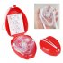 CPR Resuscitator Emergency First Aid Masks CPR Breathing Mask Mouth Breath One way Valve Tools As shown