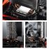 CR1200 CPU Air Cooler RGB 3Pin 2 Heat Pipe CPU Heatsink Automatic Lighting Cooling Fans For LGA 775 1150 AM4 AM3  AM3 black