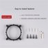 CR1200 CPU Air Cooler RGB 3Pin 2 Heat Pipe CPU Heatsink Automatic Lighting Cooling Fans For LGA 775 1150 AM4 AM3  AM3 black
