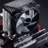 CR1200 CPU Air Cooler RGB 3Pin 2 Heat Pipe CPU Heatsink Automatic Lighting Cooling Fans For LGA 775 1150 AM4 AM3  AM3 black