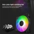CR1200 CPU Air Cooler RGB 3Pin 2 Heat Pipe CPU Heatsink Automatic Lighting Cooling Fans For LGA 775 1150 AM4 AM3  AM3 black