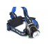 CREE T6 Head lamp with 1200 Lumens and 3 light settings is weatherproof and has a long usage time running off two powerful 18650 batteries 