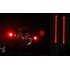 CREE T6 LED Bike Light with added Red Laser front guide light  as well as the main light producing 2000 Lumens that can be controlled by a remote control