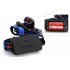 CREE XM L 2xT6 LED Headlamp emits 1600 Lumens as well as 4 Modes and an USB Output