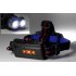 CREE XM L 2xT6 LED Headlamp emits 1600 Lumens as well as 4 Modes and an USB Output