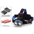 CREE XM L 2xT6 LED Headlamp emits 1600 Lumens as well as 4 Modes and an USB Output