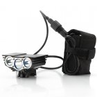 CREE XM L U2 3000 Lumen bike light with 4800mAh battery pack and 4 lighting modes