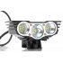 CREE XM L U2 3000 Lumen bike light with 4800mAh battery pack and 4 lighting modes