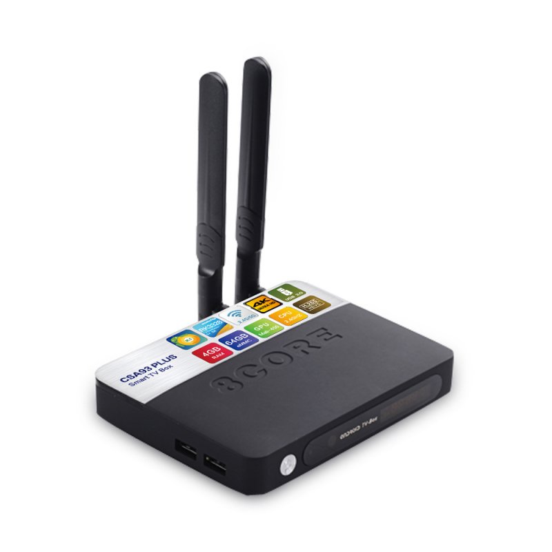 CSA93PLUS TV BOX 4G+64GB UK Black
