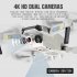 CSJ X2 RC 4K HD Professional Aerial Drone FPV GPS Wifi Quadcopter High hold Mode Foldable Helicopter Outdoor Toys 4K dual camera 1 battery