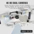 CSJ X2 RC 4K HD Professional Aerial Drone FPV GPS Wifi Quadcopter High hold Mode Foldable Helicopter Outdoor Toys 4K 2 battery