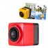 CUBE360 Outdoor WIFI Mini Sports Camera   HD Panoramic 360 Degree Waterproof Action Camera  Red