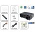 CVAK E155 BLACK  A truly multimedia projector for you to input HDMI  VGA  SCART  Composite and Component AV devices and start viewing them in big screen  
